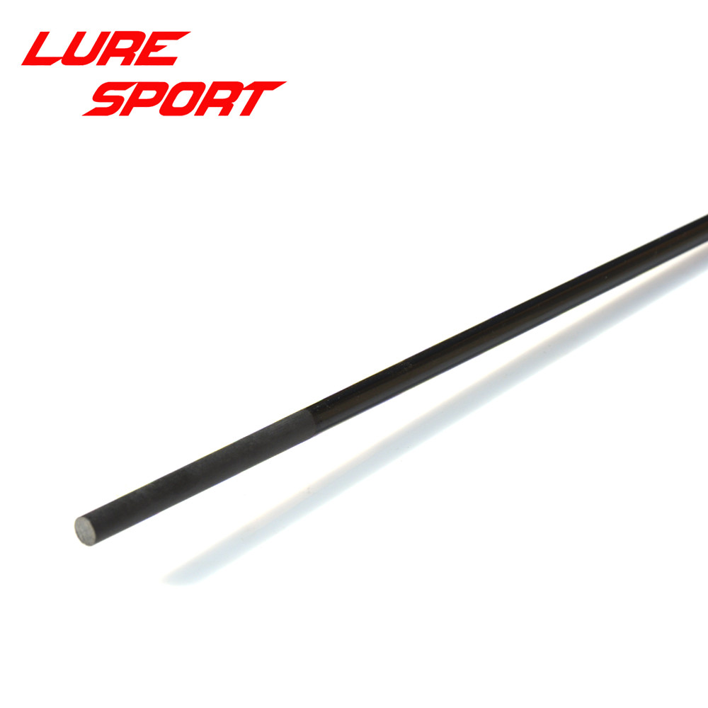 Proton 2pcs Black paint 1.25m 1 section Solid carbon rod blank UL Carbon fishing Rod building