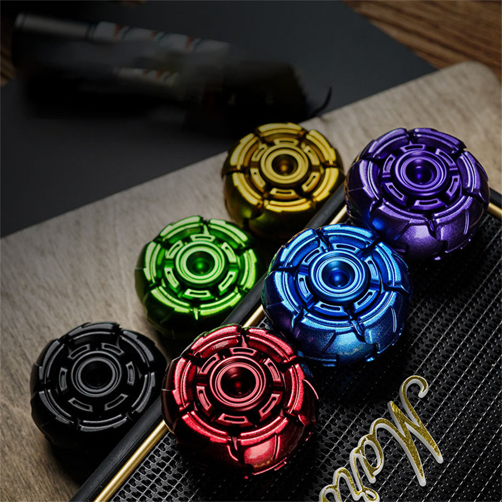 GoBigger EDC Aluminum alloy Fidget Spinner Fingertip Gyro Decompression Toys Black Technology Fidget