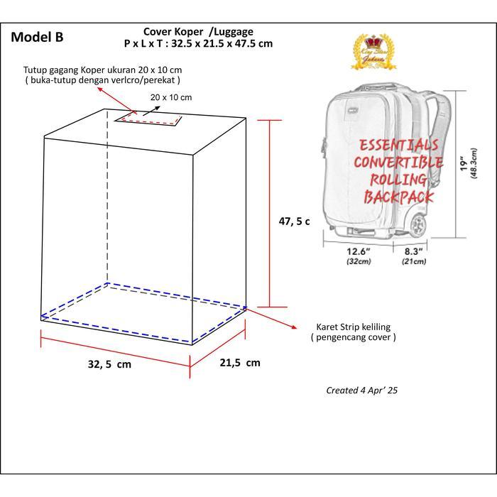 Ready Paket 2 Pcs Cover Koper Luggage Cover Mika Transparant