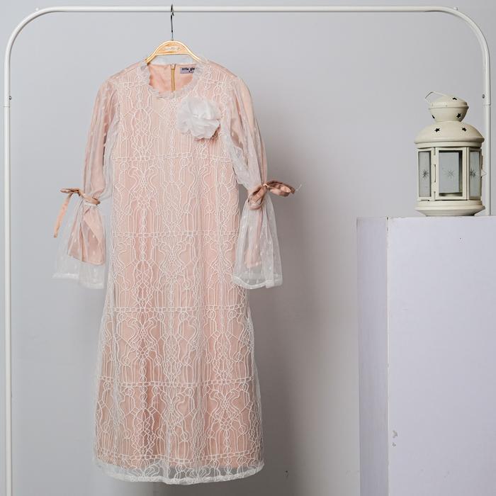 LITTLE GLAM BAJU MUSLIM ANAK PEREMPUAN / GAMIS ANAK PUTIH / BAJU RAYA ANAK - CIARA DRESS