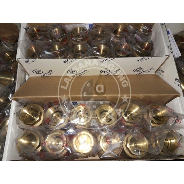 Klep pompa air 3/4 inch Tusen klep full kuningan 3/4 inch import