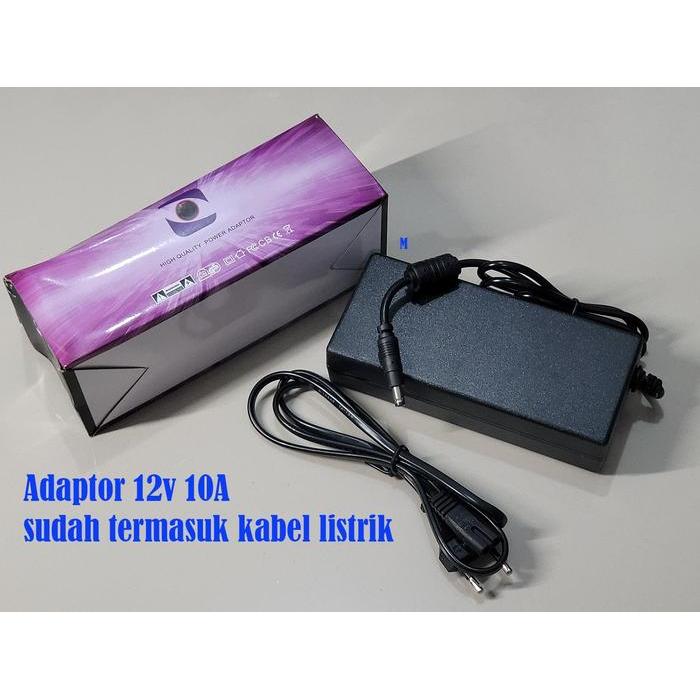 Terlaris Best Quality 100% Original Adaptor 12V 10A M Switching Power Supply 12 Volt 10 Ampere Jack