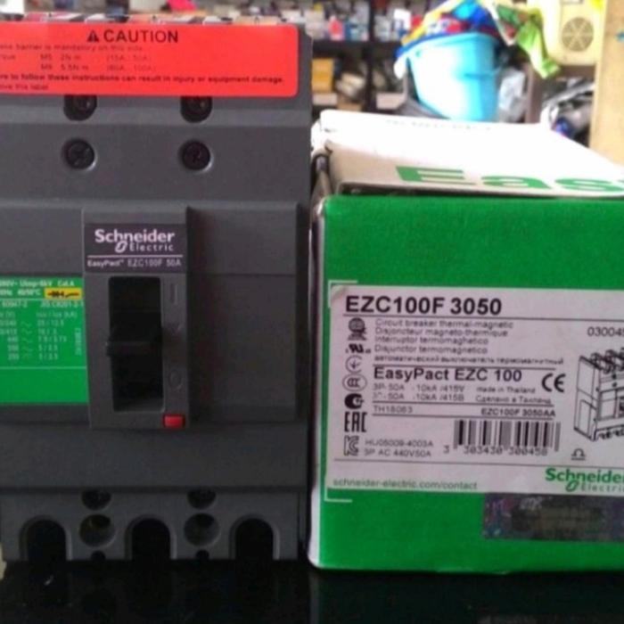 Mccb Schneider 3P 3 Phase Ezc 100F 50A