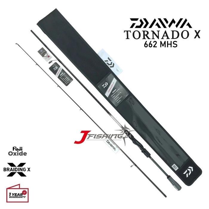Joran DAIWA TORNADO X 23 Fuji Braiding X Spinning Casting Sungai Danau Laut Resmi Gratis Ongkir
