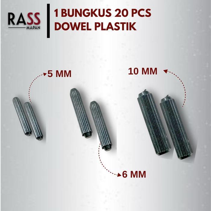 Dowel Plastik untuk Sekat Lemari Olimpic
