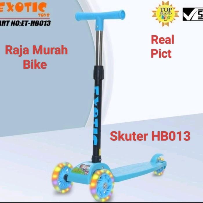 Scooter Exotic HB 013 Mainan Anak Scooter Roda Tiga Mainan Skuter ET-HB 013
