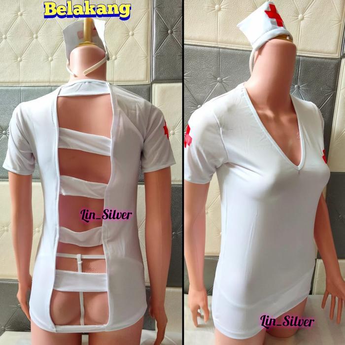 Diskon Lingeri Cosplay Kostum Suster Perawat Wanita Seksi Nurse Costume