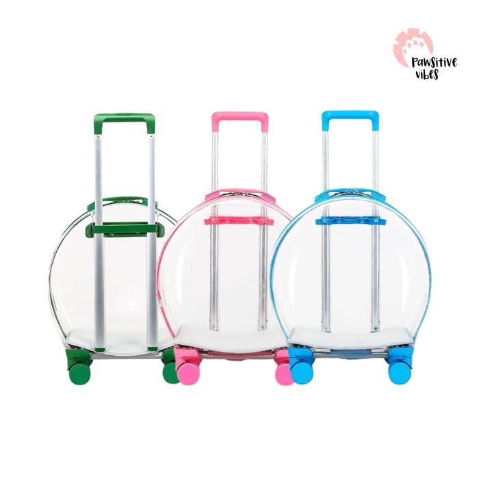 Tas Troli Transparan Pet Cargo Tas Anjing Kucing