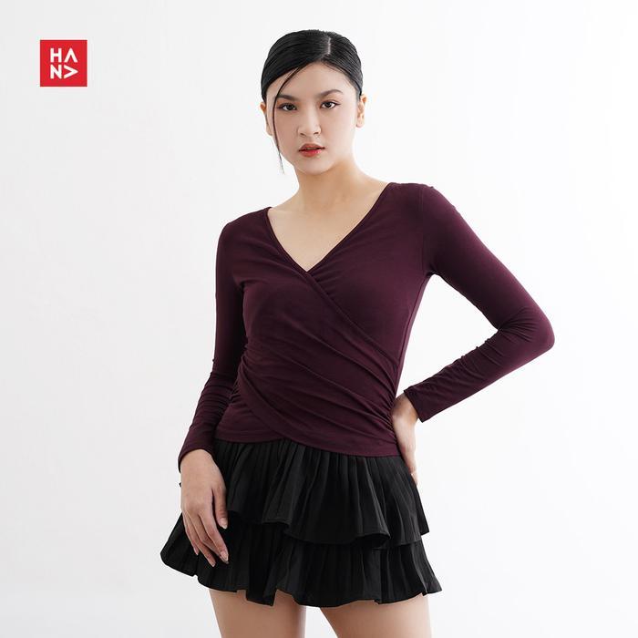 Hana Fashion - Foxy Long Sleeve Top/Atasan Lengan Panjang Wanita - TS686 Baju Cewek