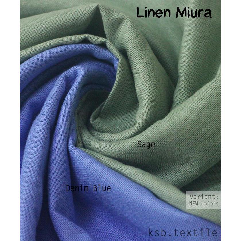 "New" Kain Katun Linen Rami Miura / Cotton Jepang Eceran / Meteran