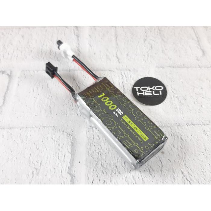 FLYWOO FLYLENS 85 1000MAH HV 2S 80C EXPLORER LIPO BATTERY XT30
