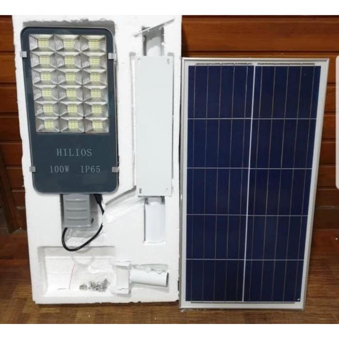 LAMPU JALAN TENAGA SURYA 100W / LAMPU PJU SOLAR CELL 100WATT PJU 2IN1