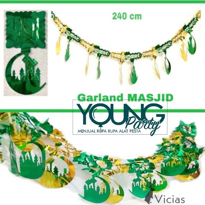 garland idul fitri/decorasi idul Fitri ketupat