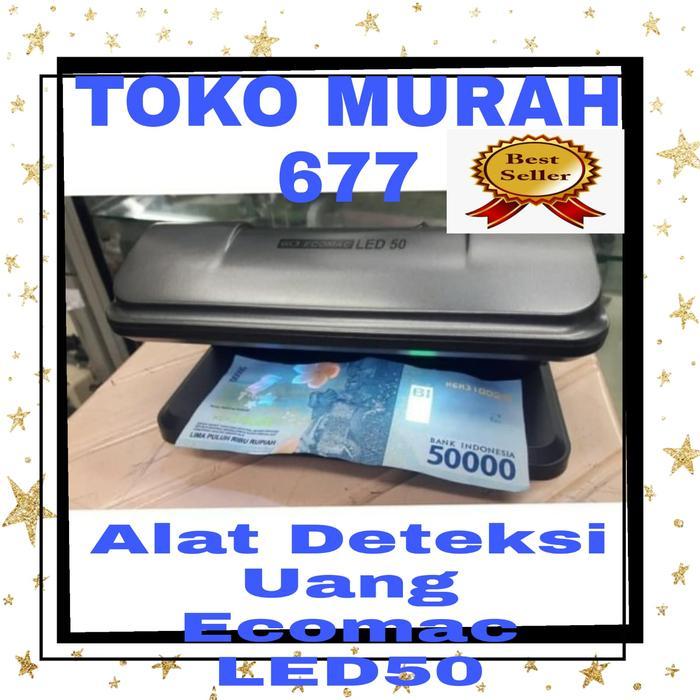 BRG BARU ECOMAC LED 50 Lampu Cek Uang Palsu / Mesin Deteksi Uang Palsu