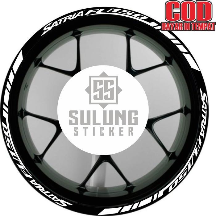 Stiker Velg Motor Keren Variasi Suzuki Satria Fu Cutting Sticker Pelek