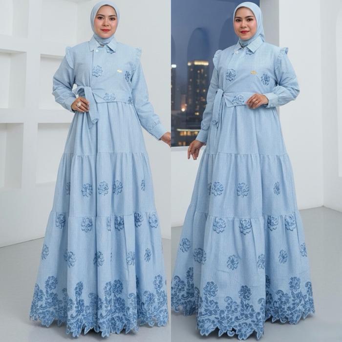 gamis katun salur bordil bbk