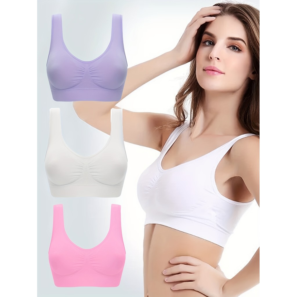 Sexy Women Push Up Breast Bra Big Size Backless Bras Plus Size Wireless Brassiere Breathable