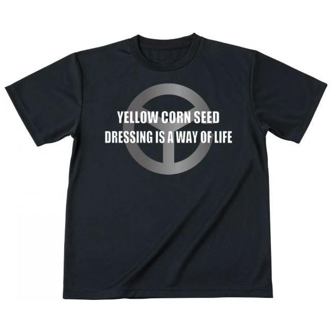ASLI YELLOW CORN T-SHIRT ST-019 BLACK KAOS YELLOW CORN GINAL READY STOCK
