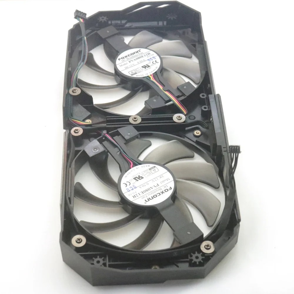 PVA080E12R 85mm 12V 0.50A 4Pin VGA Fan With House For ASROCK RX5500XT 5600XT Phantom Gaming D2