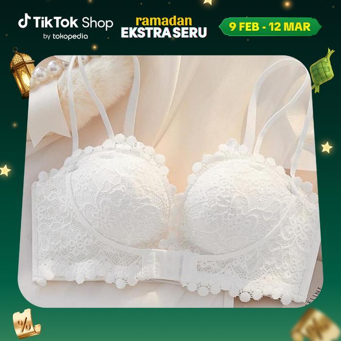 Sorella - Vimisu Premium Bra Push-Up Set Lace Dan Single Tanpa Kawat Celana Dalam Wanita Bikini