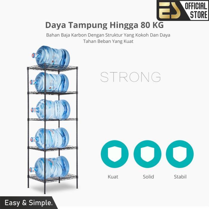 Es Rak Tingkat Serbaguna Rak 5 Susun Rak Penyimpanan Rak Susun Dapur