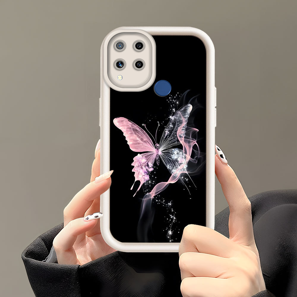 Casing Hp Untuk Realme C15 Phone Case Softcase Soft Imut Kesing Kupu Cassing DXH30 6164 TY