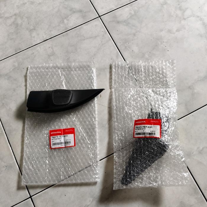 HOUSING GARNISH TEMPAT RUMAH TWEETER SPEAKER COVER SPION DALAM HONDA BRIO MOBILIO BRV ORI PASSSS
