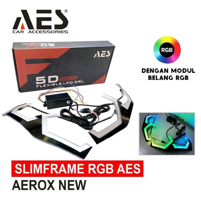 Drl Slim Frame Slimframe Lazy Eyes Aerox Alpha New Rgb Belang Aes Terbaru
