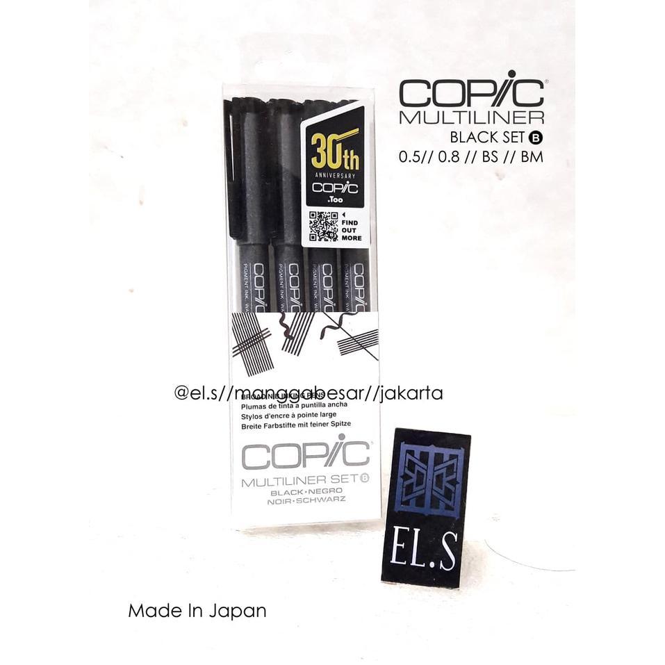 Copic Multiliner Black Set B