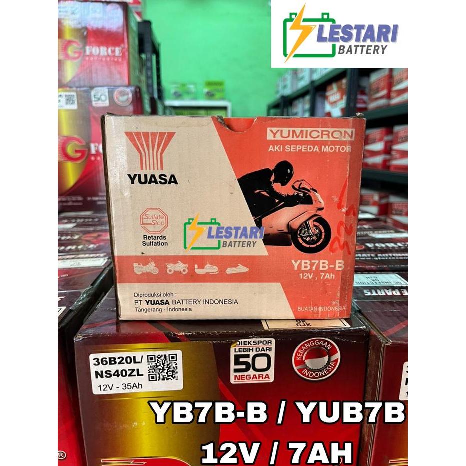 Aki Basah Motor Honda Tiger 2000/Revo Yuasa Yb7B-B