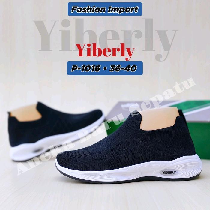 ASLI Sepatu Rajut Yiberly Slip-On READY STOCK