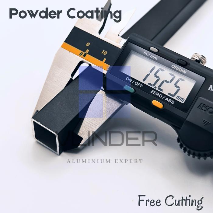 Hollow Aluminium 15 mm x 15 mm x t. 1.25 mm