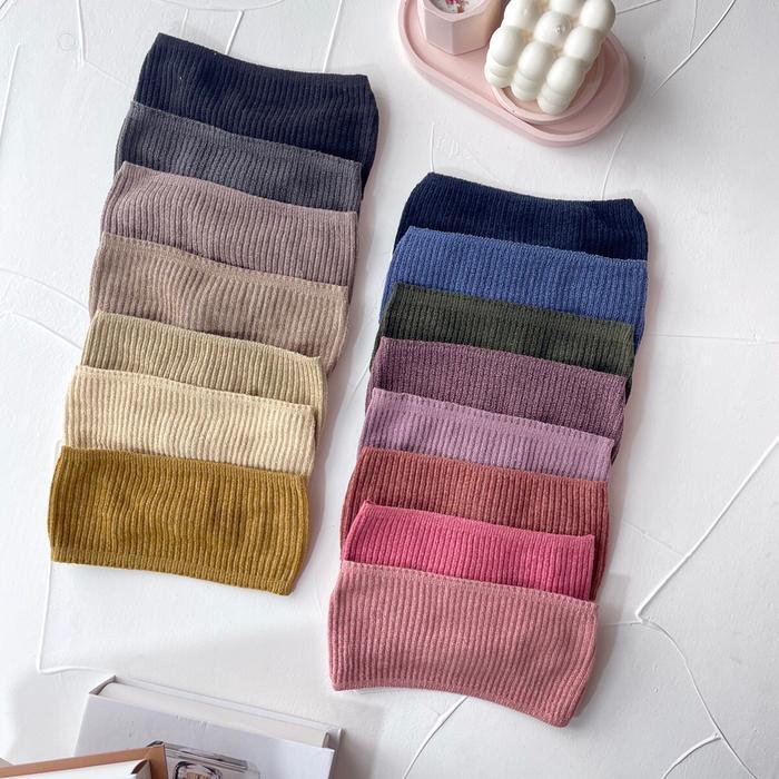 Pastellascarf Inner Kepala Bando Rajut Dewasa Headbands