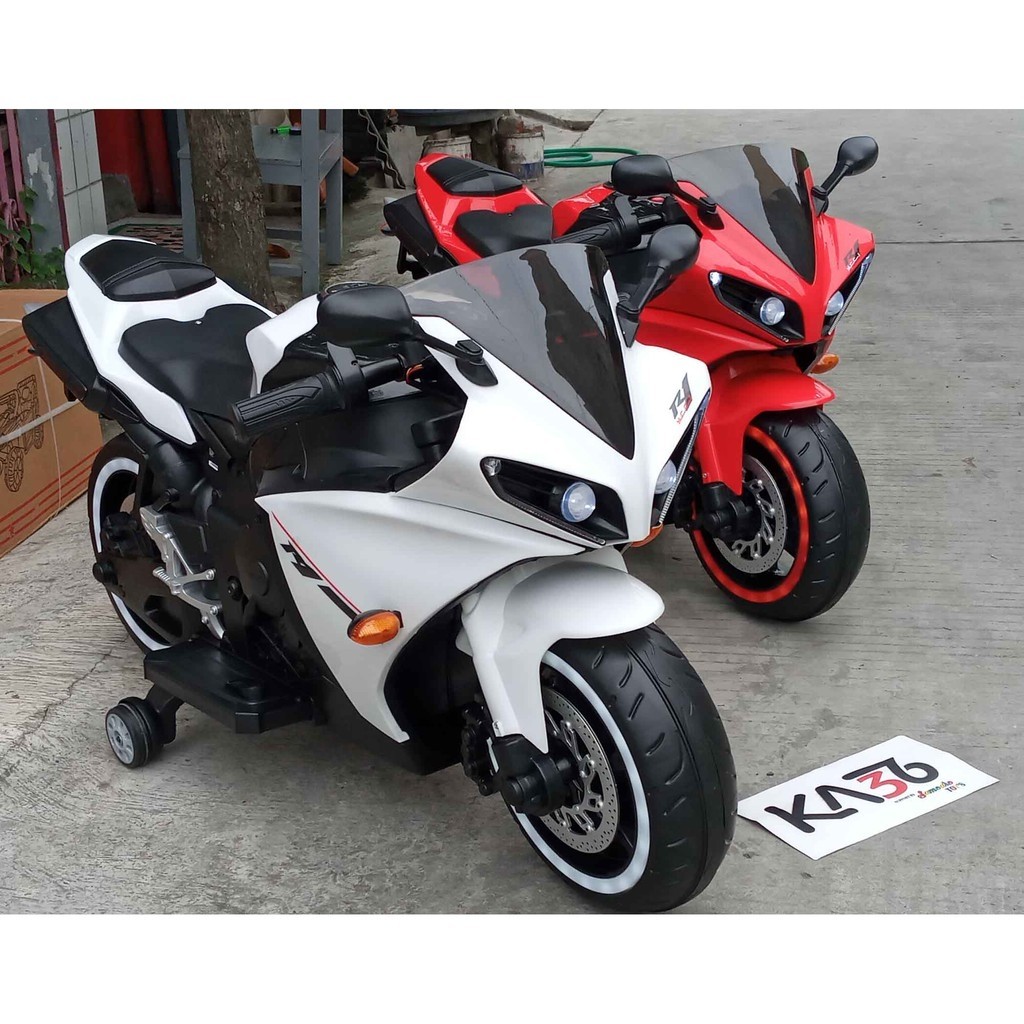 Motor Aki Anak GP SPORT BESAR R6 / NINJA / R15 GAS TANGAN RODA MENYALA FULL MUSIK LAMPU Ukuran JUMBO