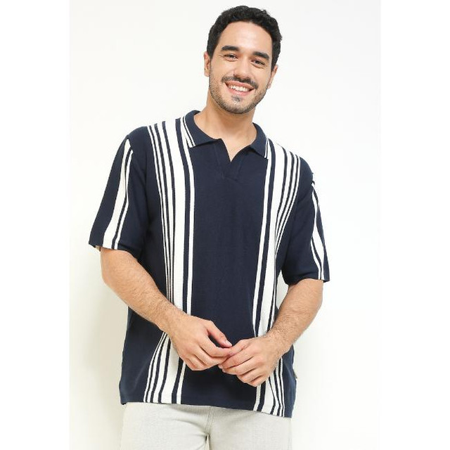 Hush Puppies Kaos Polo Pria Archie Navy