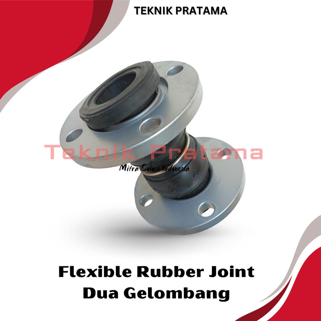 2" Rubber Flexible Joint Dua Gelombang Flexible Rubber joint Flange ANSI 150 Size 2 Inch