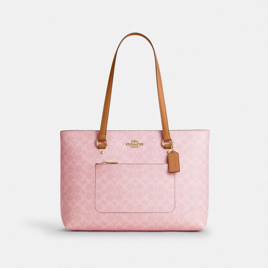 Coach Station Tote Bag In Signature Canvas - Tas Tote Wanita