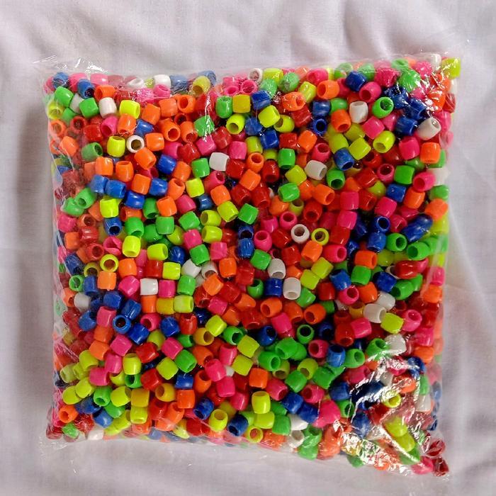 MAINAN EDUKASI ANAK. MERONCE MANIK TONG KEMASAN 500g & 1kg