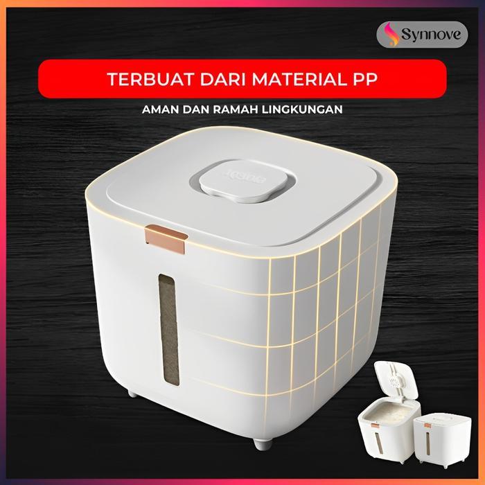 Dispenser Beras 10 Kg Anti Kutu Tempat Beras 10Kg Wadah Beras Tempat Penyimpanan Beras