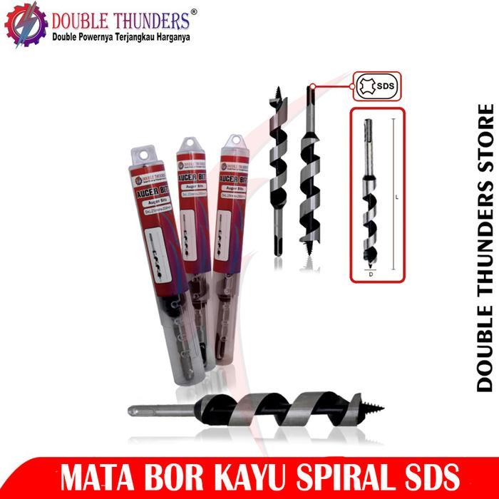 [] DT Auger Bit SDS Mata Bor Kayu Spiral Wood Drill Bit