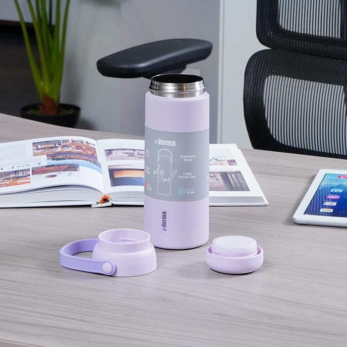 Informa Appetite 500 Ml Beverly Botol Minum Vacuum - Ungu Termos Air Tempat Minuman Wadah Cairan