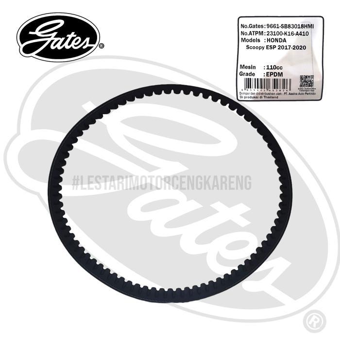 V-BELT VANBELT BELT SCOOPY FI LED 2017 2020 K16 K93 ORI GATES THAILAND