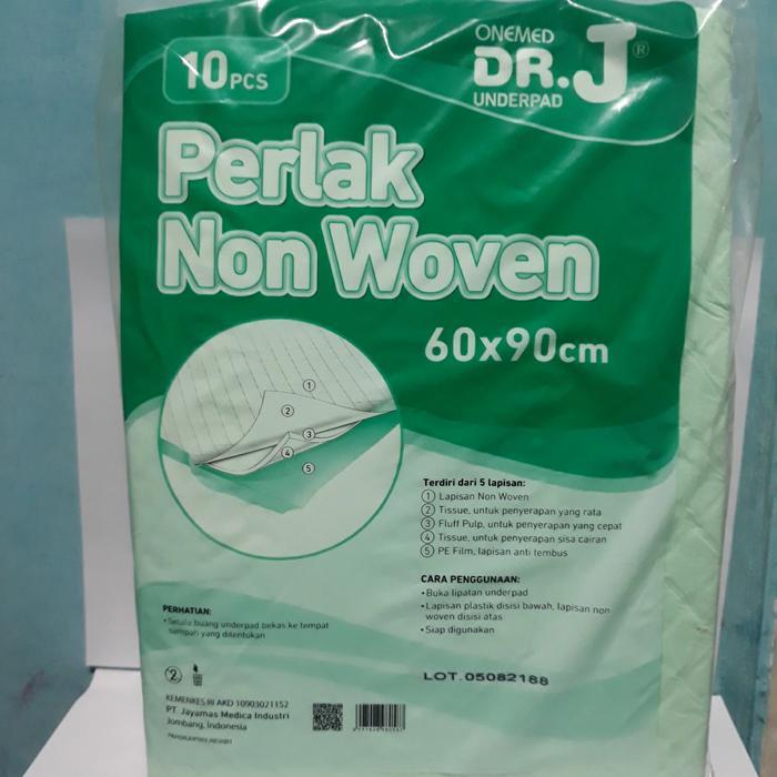 Underpad Dr.J 60X90Cm 10Pcs / Underpad Dewasa / Perlak Dewasa / Perlak