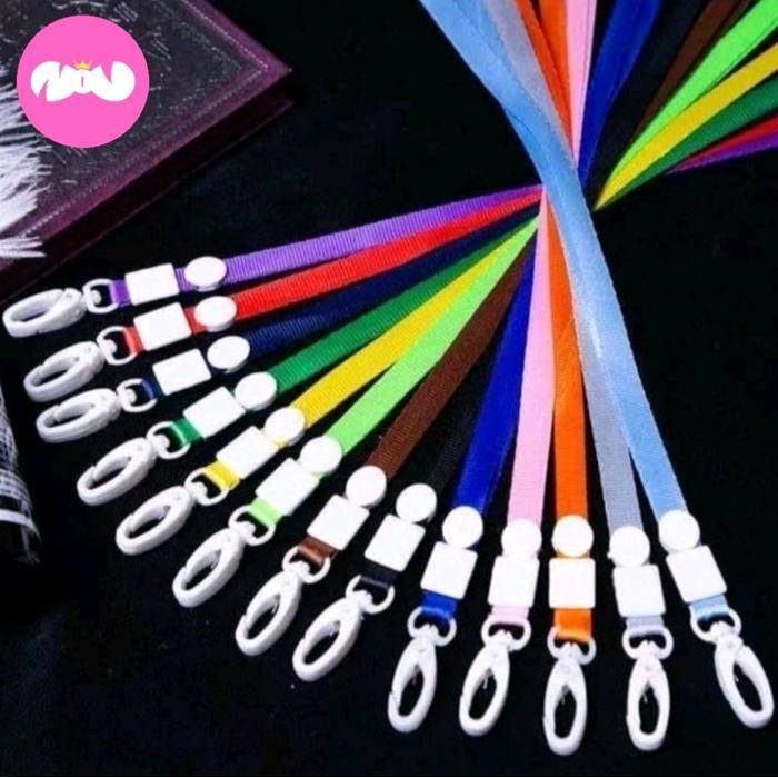 Tali Id Card Nilon Tali Lanyard Gantungan Card Holder Name Tag
