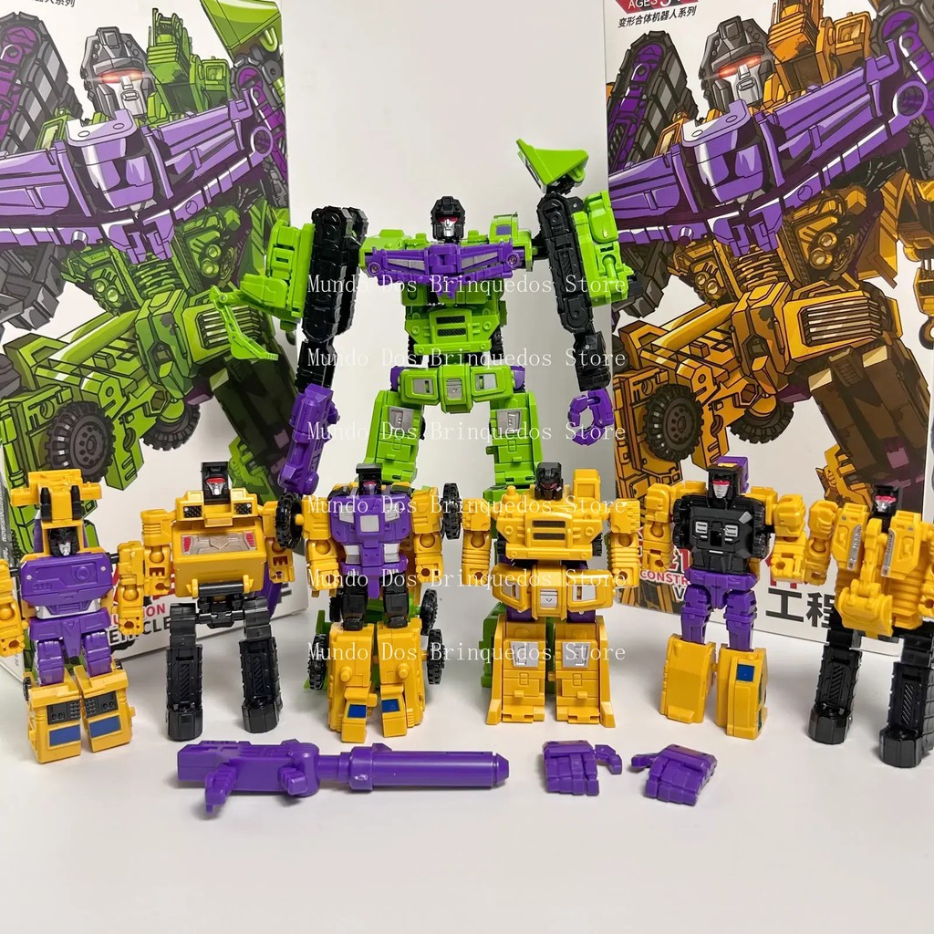 6 in 1 MINI Devastator Transformation Model MINI Devastator 22CM Action Figure Robot Plastic Toys