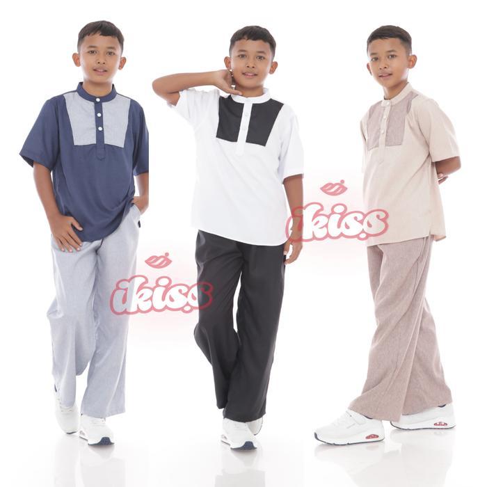 TERLENGKAP SETELAN KOKO ANAK LAKI-LAKI BAJU KOKO KURTA ANAK TANGGUNG KATUN PREMIUM 3 - 14 TAHUN