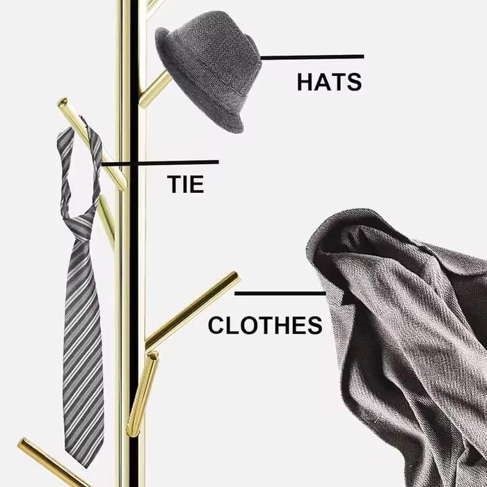 NEWW Gantungan Baju Berdiri Stainless Steel Gantungan Baju Berdiri Besi Gantungan Baju Berdiri