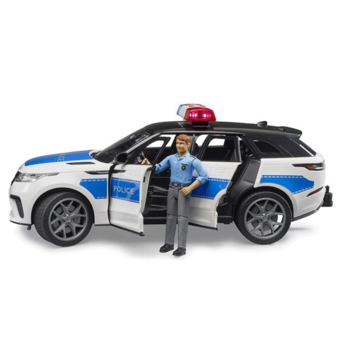 TERLARIS Bruder 20 Range Rover Police Vehicle - Diecast 1:16 Mainan Miniatur Mobil Range Rover