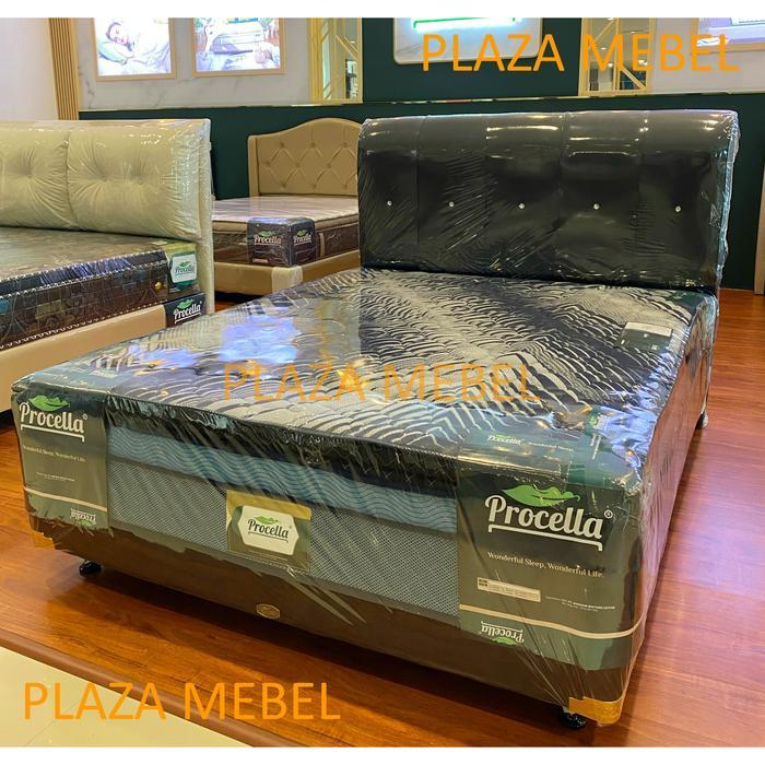SET Bed Boxy PROCELLA Pillow Top Springbed 160 - 180 x 200 FULLSET - SET 120x200