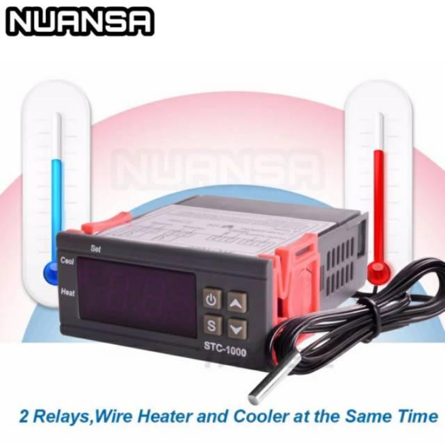 Nuansa - 220V Thermostat Digital Stc 1000 Suhu Controller Incubator Ac 220V Tetas Telur Pendingin